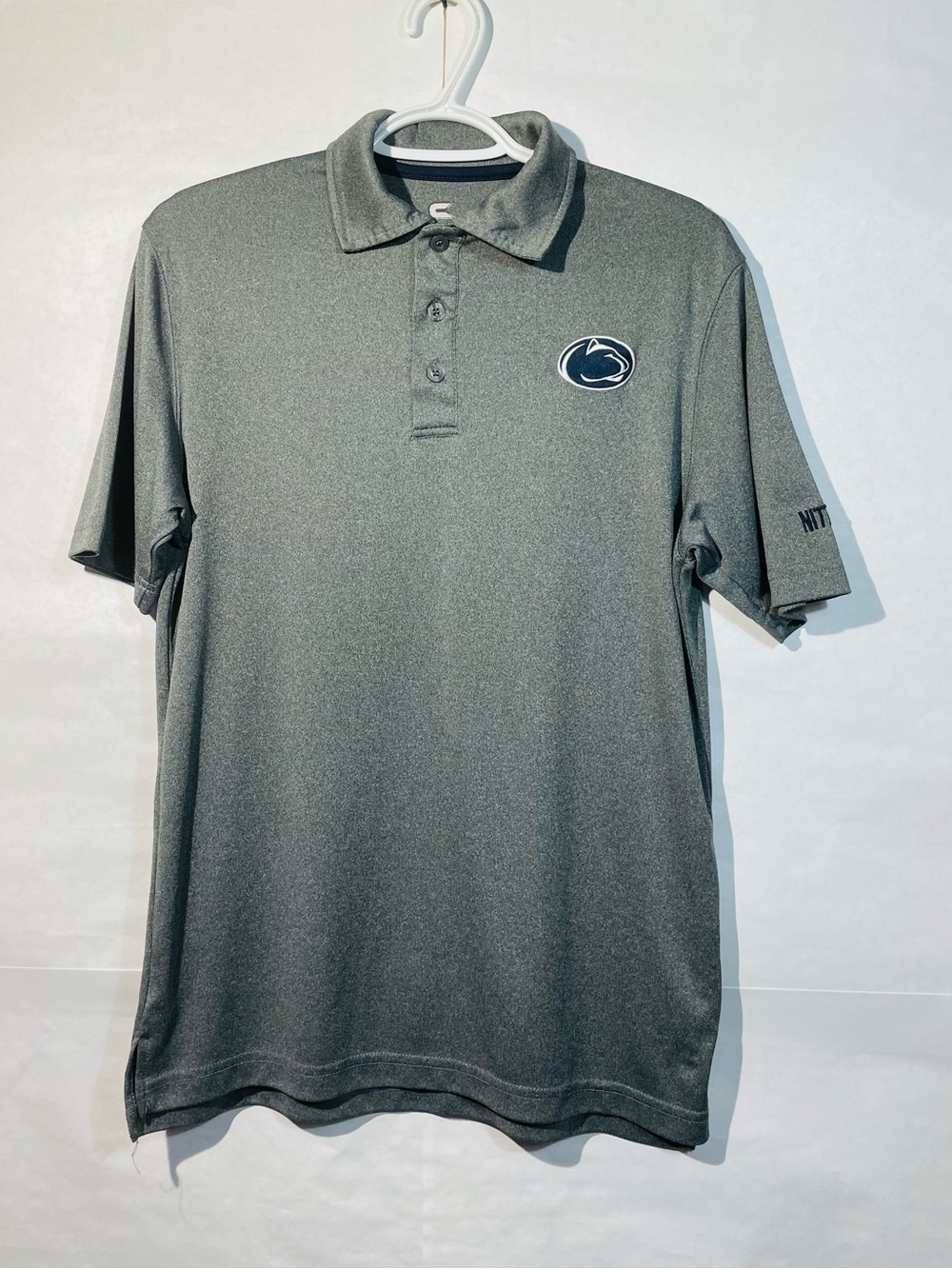 Colosseum Penn State Men’s Small Nittany Lions Heather Grey Polo VGUC